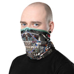 Mechanical CyberPunk Printed Neck Gaiter, Fabric Face Mask, PF - 11371