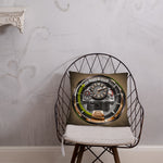 Devarshy HOROLOGY Time Is Precious Printed Square Throw Pillow PF - 108C3