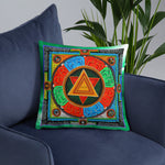 Devarshy NIRVANA ACHIEVED Beautiful Thangka Printed Square Pillow PF - 109C3