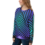 Diagonal Stripes Unisex Sweatshirt, Casual Wear, PF | D20102