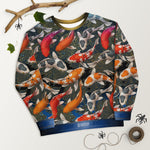 KOI Fish Print UNISEX Sweatshirt For Winter Wear, PF - 11154