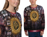 Crocodile Skin Print UNISEX Sweatshirt For Winter, PF - 11224