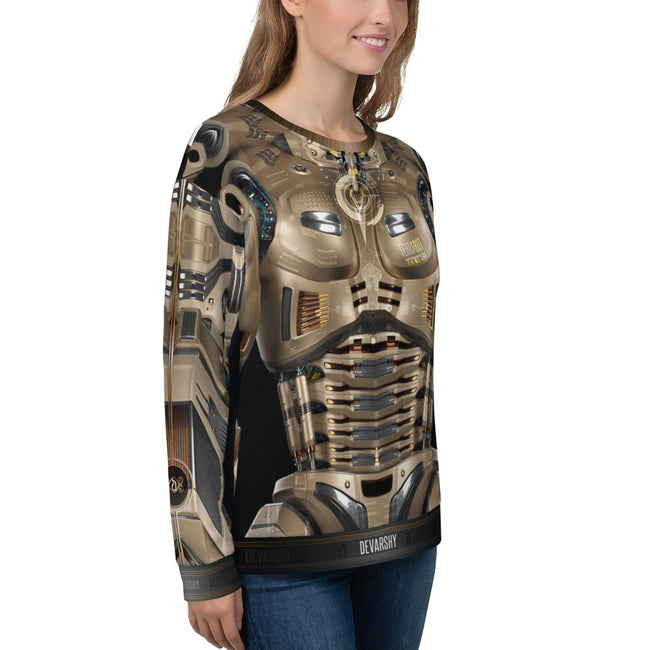 Mechanical Steampunk Robot Unisex Sweatshirt Winter Wear, PF - 90008