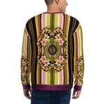 Unisex Sweatshirt For Lounge Wear, Baroque Florals Sweatshirt, PF - 0055