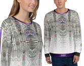 Italian Pearls Embroidery Print Unisex Sweatshirt Home wear, PF - 11361