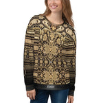 Zardouzi Gold Embroidery Print Unisex Sweatshirt, PF - 11362