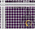 Gingham Checks Apparel Fabric 3Meters+, 6 Designs | 8 Fabrics Option | Plaid Fabric By the Yard | 036