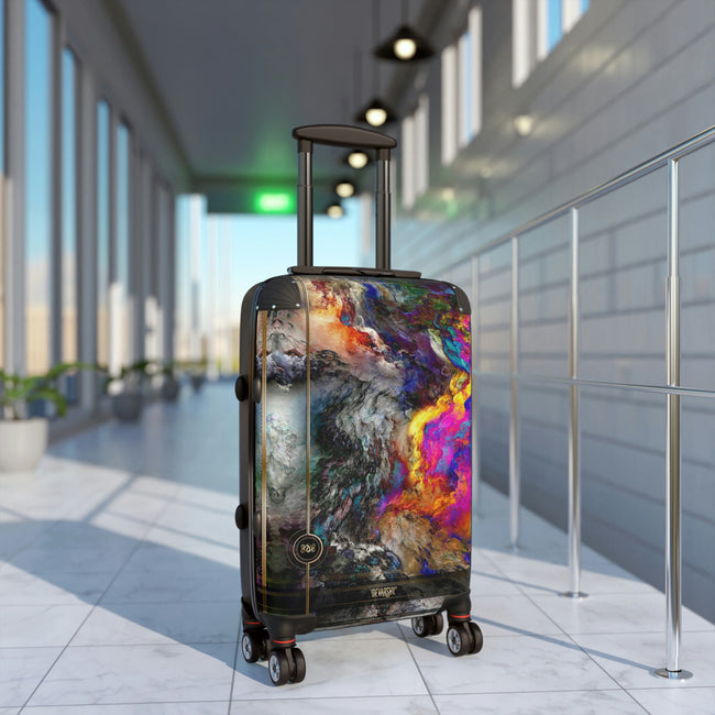 Mount Edna Suitcase 3 Sizes Carry-on Suitcase Stormy Grey Luggage Marbling Hard Shell Suitcase | D20110
