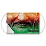 TriColor Mahatma Gandhi Face Mask With Filter And Nose Wires - 90026B