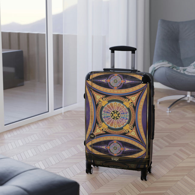 Dome of Baroque Suitcase 3 Size Carry-on Suitcase Violet Travel Luggage Hard Shell Suitcase | 104921B