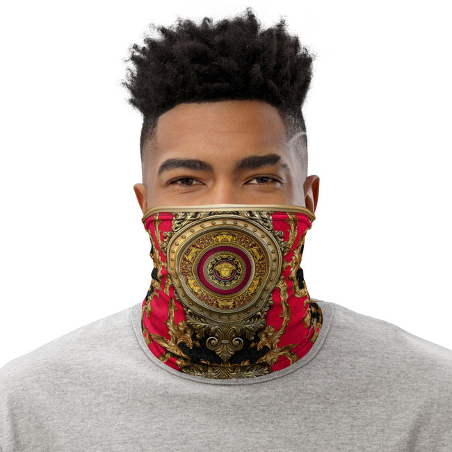 Scarlet Spirit of Florence Neck Gaiter, Red Fabric Mask, PF - 11381