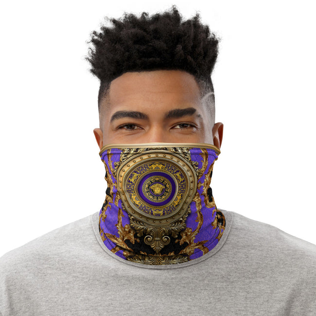 Spirit of Florence Lilac Neck Gaiter (Black & White), Fabric Mask, PF - 11380-82