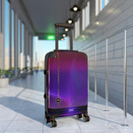 Purple Nazca Lines Suitcase 3 Sizes Carry-on Suitcase Stripes Travel Luggage Violet Hard Shell Suitcase | 11371B
