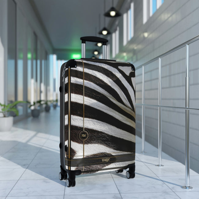Zebra Print Suitcase 3 Sizes Carry-on Suitcase Zebra Stripes Luggage Hard Shell Suitcase Animal Print Luggage | 11222C