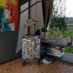 Deluge II Hard Shell Suitcase 3 Sizes Carry-on Suitcase Pour Painting Luggage Marbling Travel Suitcase | D20117B