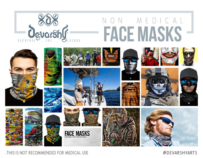 Printed Venetian Mask Neck Gaiter, Unisex Face Mask, Headband, Bandana, Unisex Neck Warmer, PF - 1090A