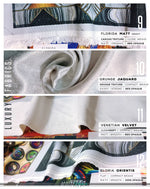 Aqua Scallops Pattern PREMIUM Curtain Panel. Available on 12 Fabrics. Made to Order. 100334