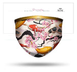 Cherry Blossom Floral And Koi Fish With Filter And Nose Wires - 11175