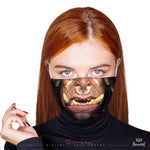 Scary Monster Orc Face Mask With Filter And Nose Wires - 90004