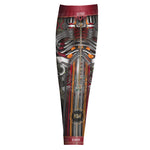 Red Futuristic Alien Robot Unisex Joggers, Sweatpants for Men and Women, PF - 90006B