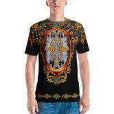 Baroque Medallion Unisex T-Shirt Crew Neck T-Shirt Casual T-Shirt for Men and Women Tees, PF - 1093A