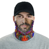 Realistic Male Face Printed Neck Gaiter, Unisex Face Mask For Protection, Face Cover/Neck Tube, PF - 11113