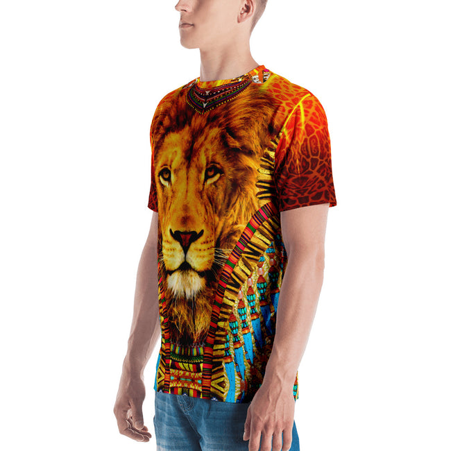 NATURE MORTE The Majestic Lion Devarshy Printed Men's T-Shirt PF - 1092A