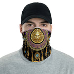 Baroque Golden Lion Neck Gaiter, Decorative Mask, Cloth Face Cover/ Neck Tube, Headband, PF - 11189