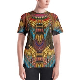 MAASAI-ENGAI Ornate Brown Devarshy Animal Print Women's T-Shirt PF - 1072B