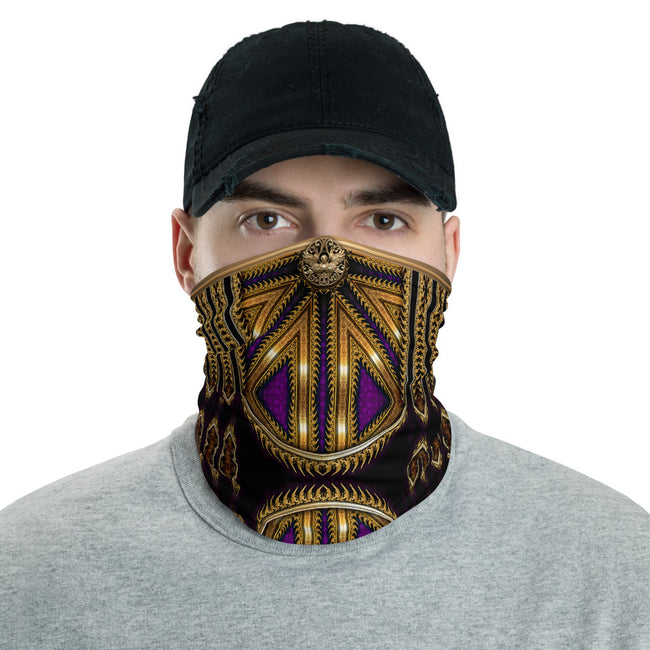 Golden Octagonal Unisex Neck Gaiter, Printed Face Mask, Headband, Cloth Face Cover, Lycra Neck Tube, PF - 11146