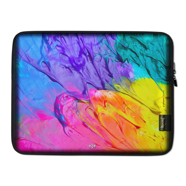 Burst of Colors Laptop Sleeve Waterproof Laptop Case Colorful Laptop Pouch Lightweight Neoprene,  PF - 1010