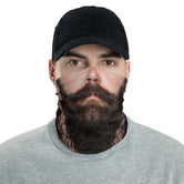 Long Black Beard Man Neck Gaiter, Selfie Face Mask Neck Tube, PF - 11184