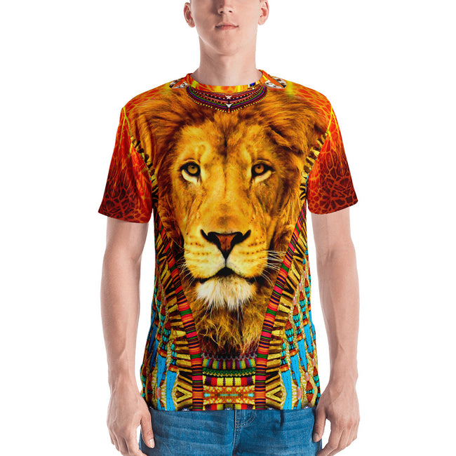 NATURE MORTE The Majestic Lion Devarshy Printed Men's T-Shirt PF - 1092A