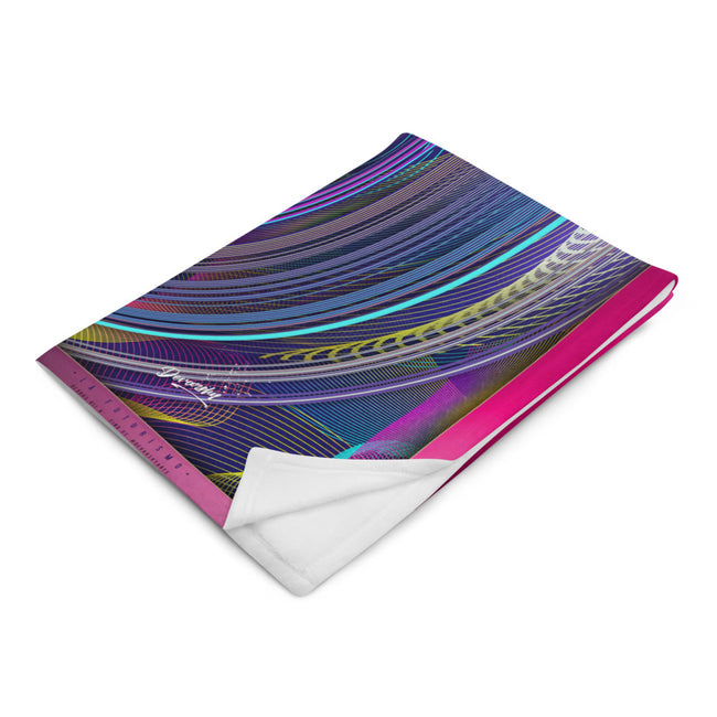 Ray of Celestial Bliss Printed Throw Blanket, Soft Fleece Blanket, Devarshy Home, PF - 011B