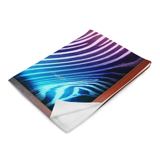 Stripes Of A Zebra Printed Throw Blanket, Animal Print Fleece Blanket, Devarshy Home, PF - 031