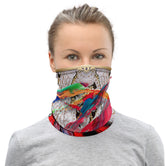 Abstract Paint Neck Gaiter, Pop Art Face Mask, PF - 11336