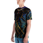 Dark Spirals Unisex T-Shirt Crew Neck T-Shirt Casual Tees for Men and Women, PF - 1078A