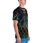 Dark Spirals Unisex T-Shirt Crew Neck T-Shirt Casual Tees for Men and Women, PF - 1078A