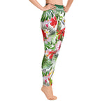 Devarshy Hibiscus Florals Printed Spandex Women High Waist YOGA Leggings PF - 101017