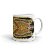Golden Ornamental Baroque Printed Coffee Mug PF - 1083A