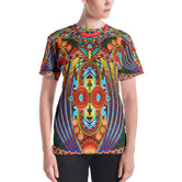 MAASAI-ENGAI Decorated Beads Devarshy Animal Print Women's T-Shirt PF - 1073A