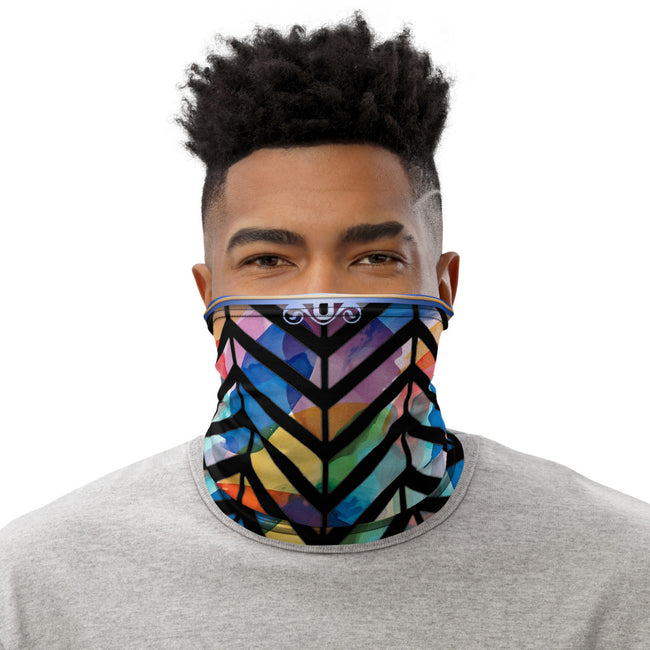 Watercolor Painting Print Neck Gaiter (2 Colors), Reusable Face Mask Neck Tube, PF - 11295
