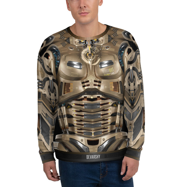 Mechanical Steampunk Robot Unisex Sweatshirt Winter Wear, PF - 90008