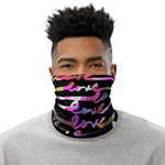LOVE Brush Calligraphy Neck Gaiter (2 Colors), Love Face Mask For Protection and Social Distancing Neck Tube, PF - 11231