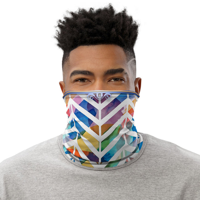 Watercolor Painting Print Neck Gaiter (2 Colors), Reusable Face Mask Neck Tube, PF - 11295