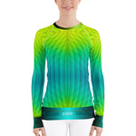 Green Neon Colors Unisex Rash Guard, Full Sleeve T-Shirt For Men and Women, PF - 11196B