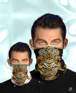 Exotic Animal Skin Print Neck Gaiter (2 Colors), Fabric Face Mask, PF - 0009