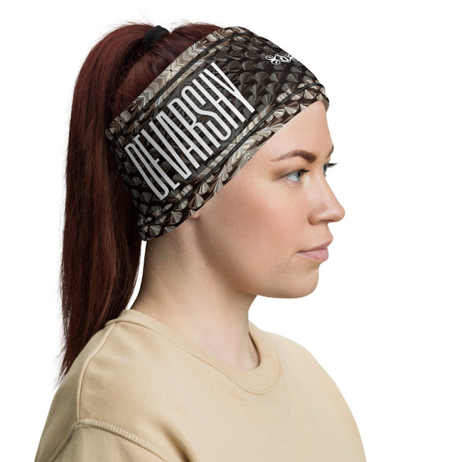 Metal Spikes Fetish Neck Gaiter, Washable Face Mask For Protection, Cloth Face Cover/Neck Tube, PF - 11266