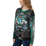 Futuristic Alien Robot UNISEX Sweatshirt for Winter Wear, PF - 90006