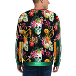 Skulls and Flowers UNISEX Sweatshirt For Winter Wear, PF - 101305